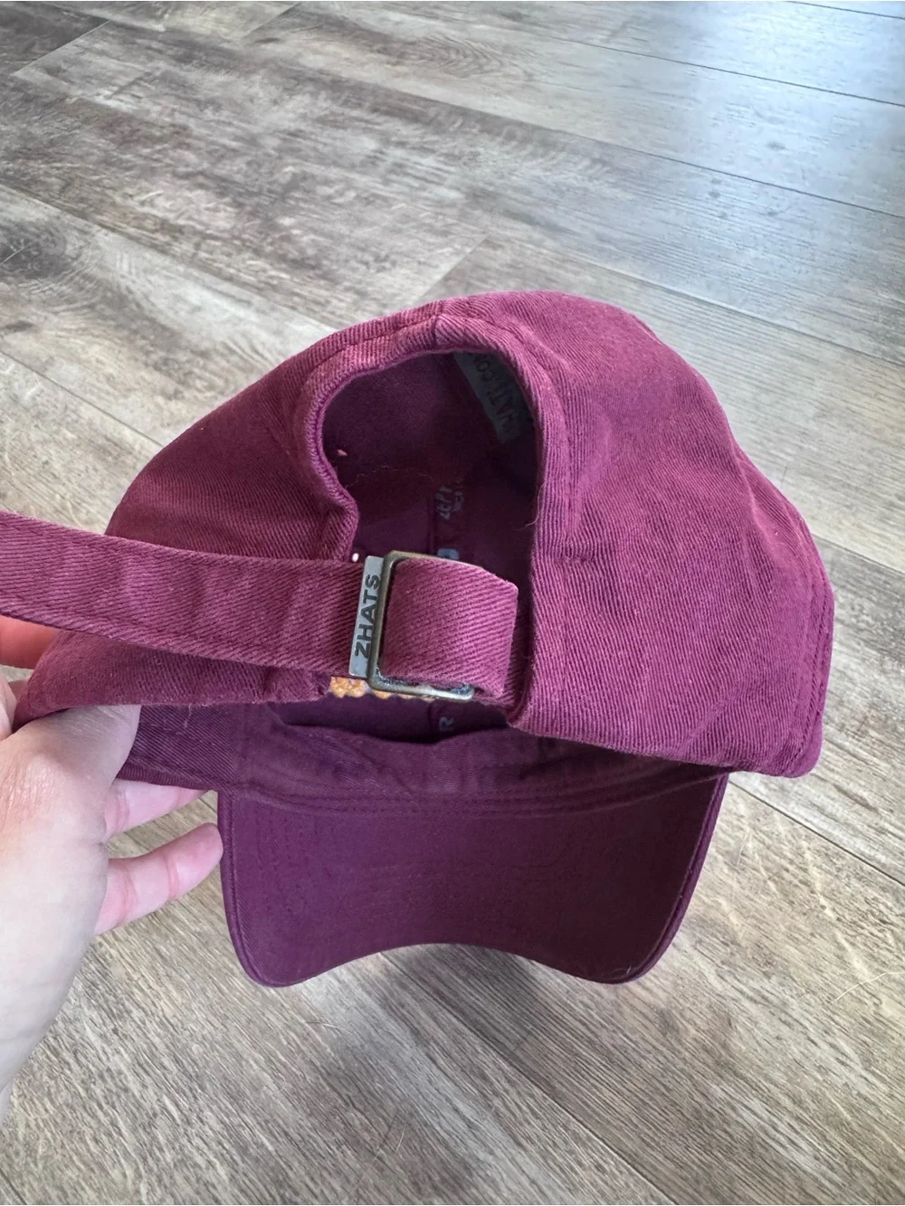 Zephyr Wine Cotton Strapback Cap